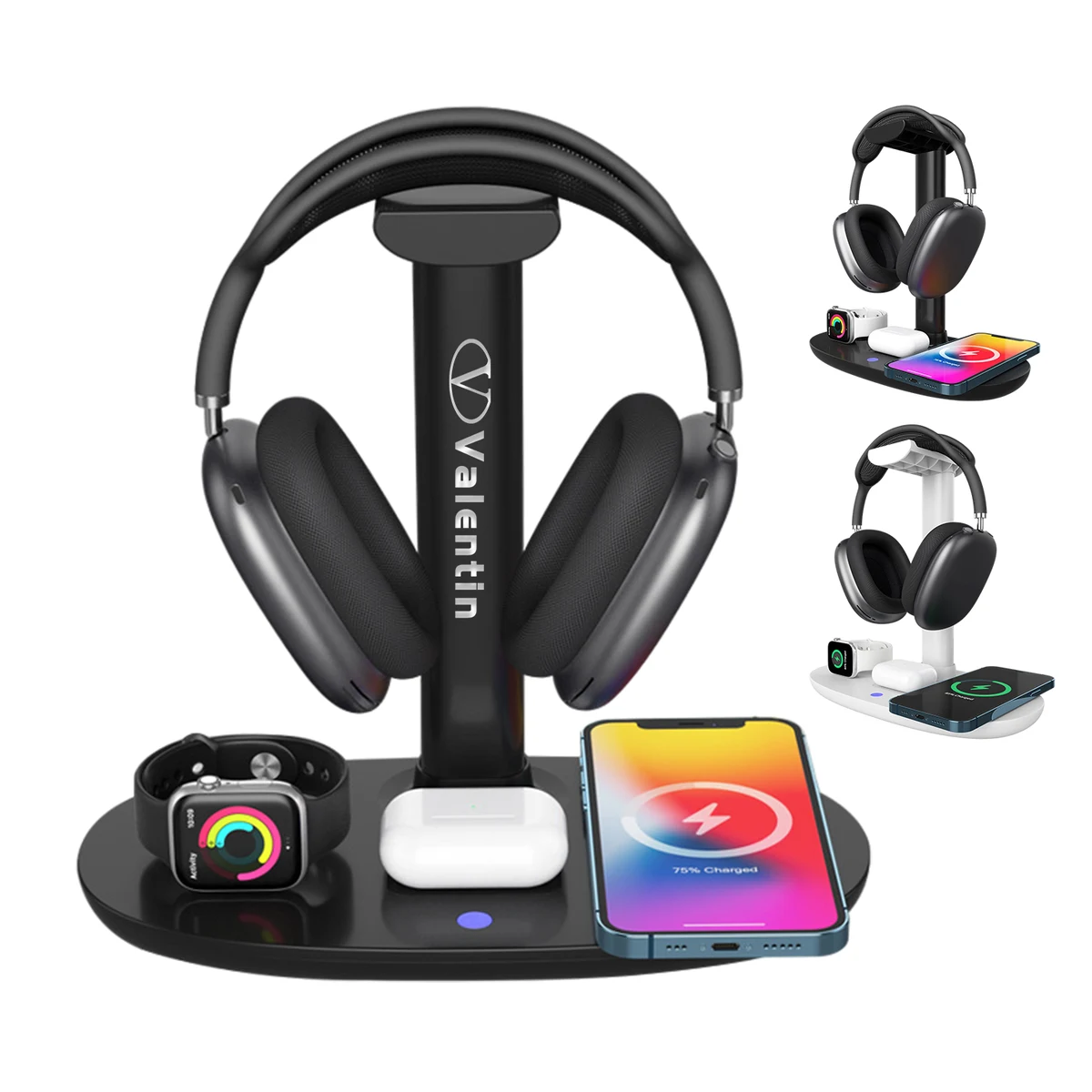 4 In 1 Wireless Charger With Headphone Stand 1