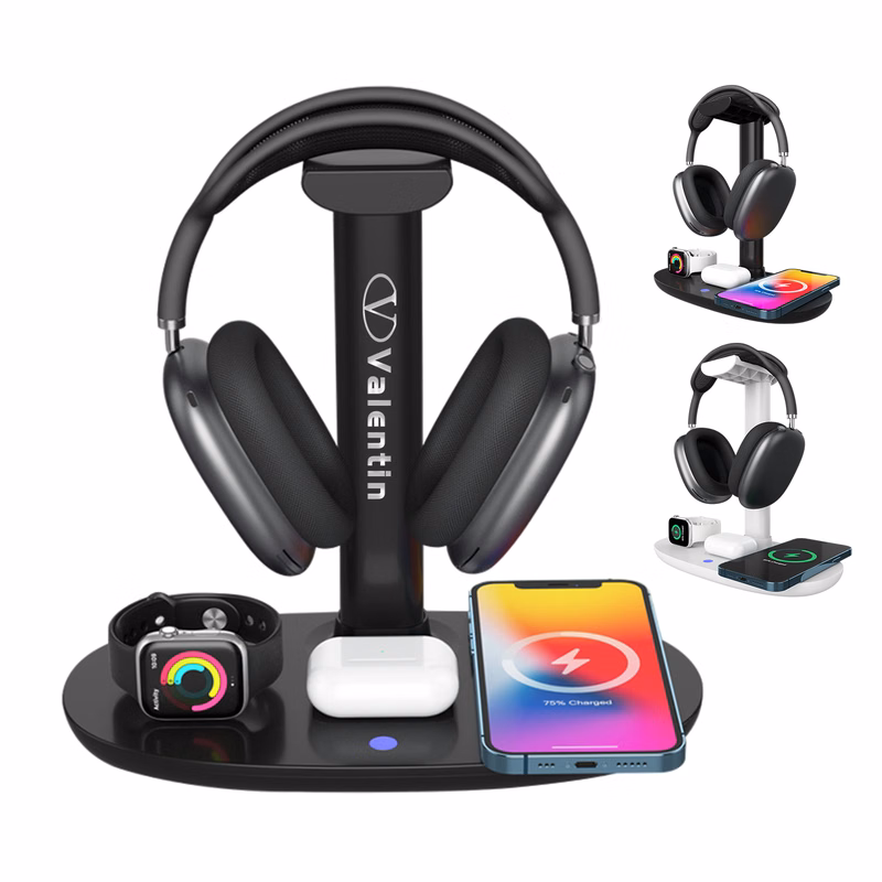 4 In 1 Wireless Charger With Headphone Stand