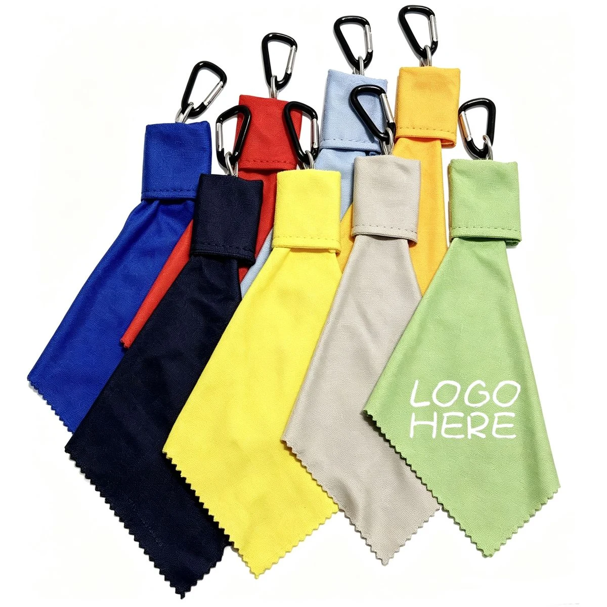 Carabiner Microfiber Eyeglass Cloth 1