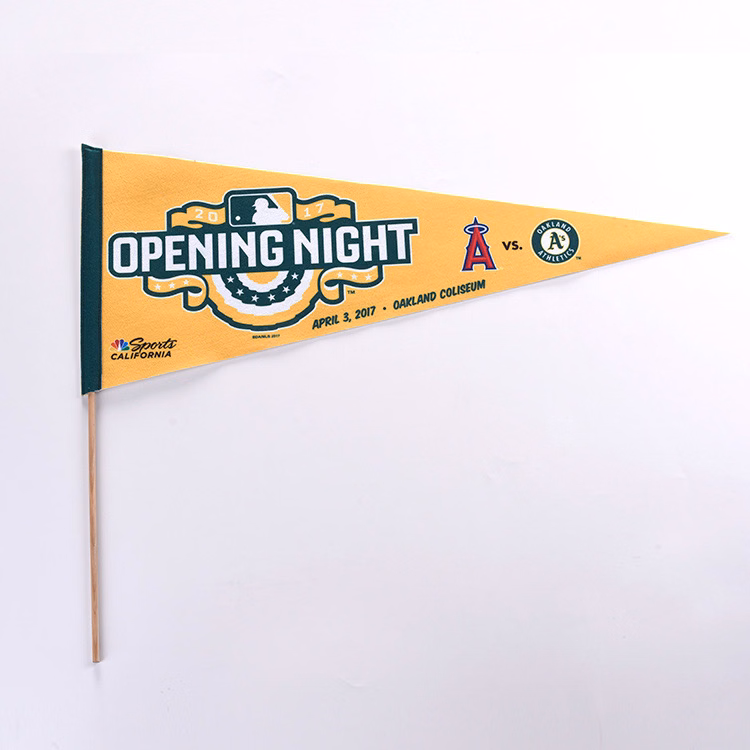Felt Pennant With Wood Stick