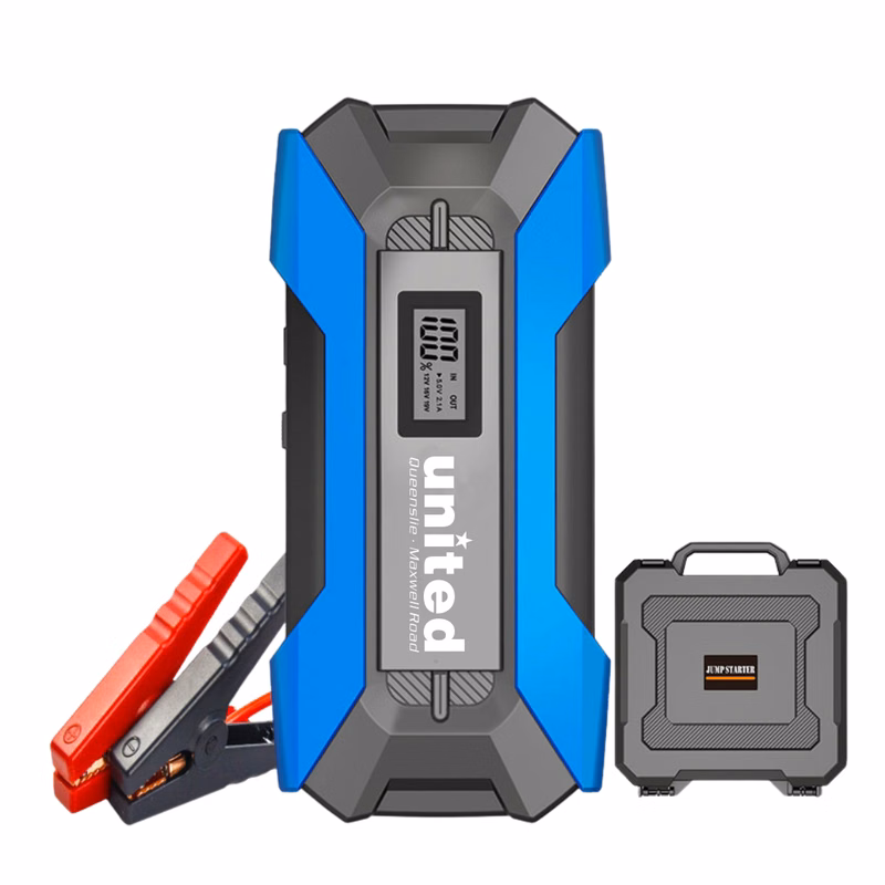 Fast-Charge Car Jumper with Smart Clamps & Tool Box (For 3.0L Engines)