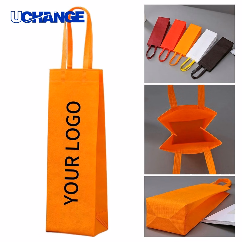 Non Woven Wine Carry Bag Reusable Design
