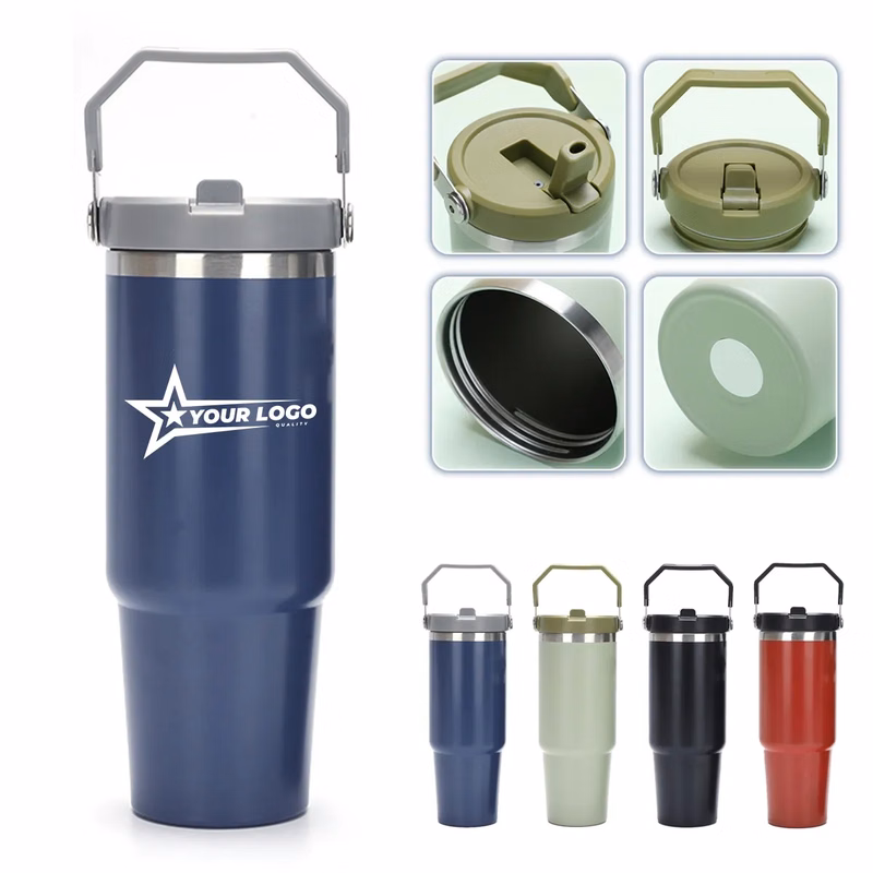 30oz. Lid Straw Stainless Steel Vacuum Insulated Tumbler