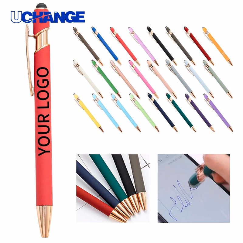 Rose Gold Stylus Pen Tool 5.7x0.4 Inch Metal Ballpoint