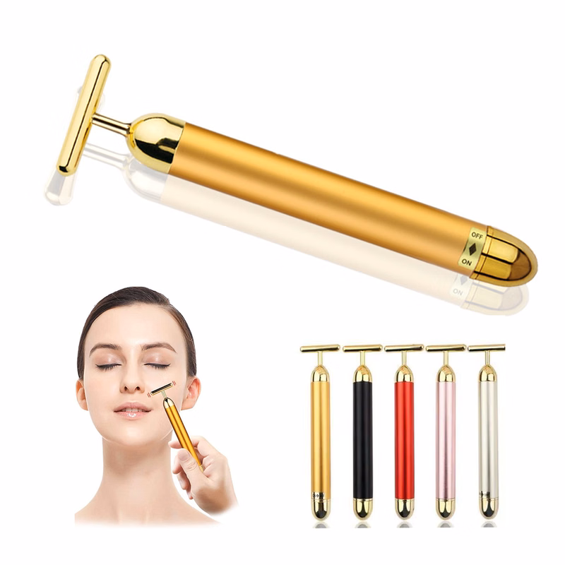 Face Massager T Shape Facial Roller Waterproof