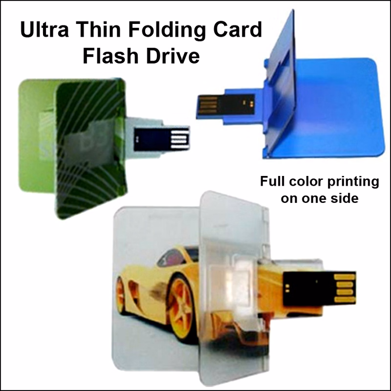 Ultra Thin Folding Card Flash Drive / USB - 64 GB Memory