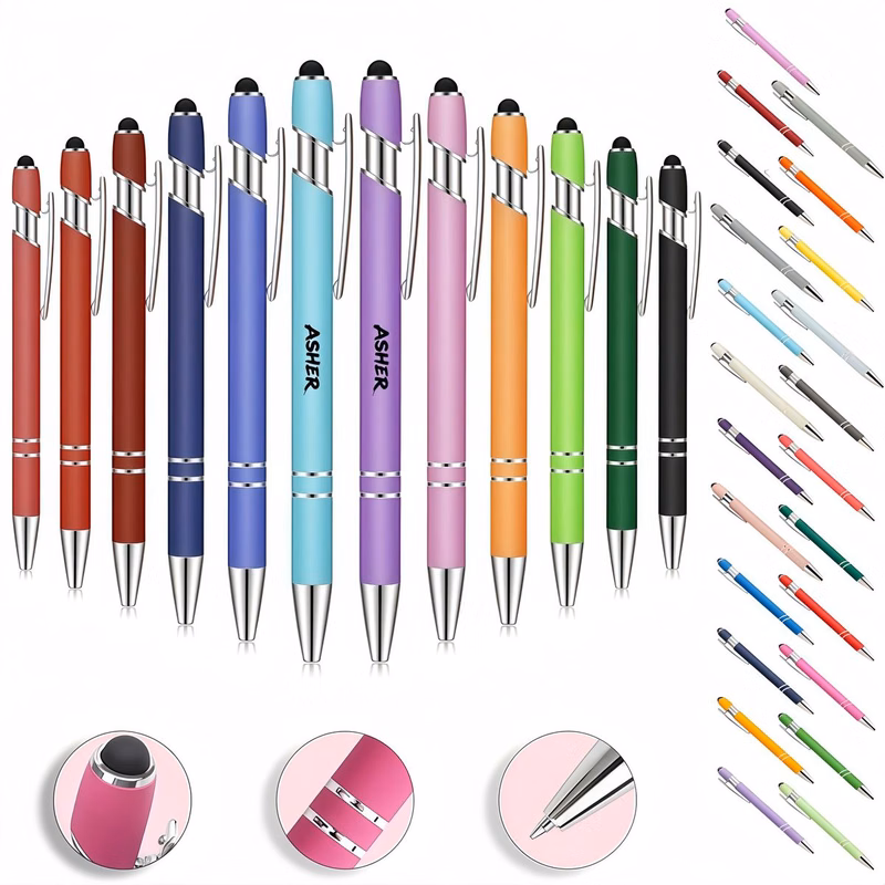 Retractable Metal Stylus Pen with Pocket Clip