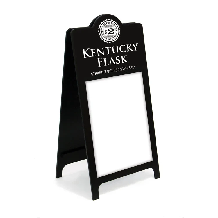 A-frame Wet-Erase Sign w/ Round Top - 24"w x 48"h 1
