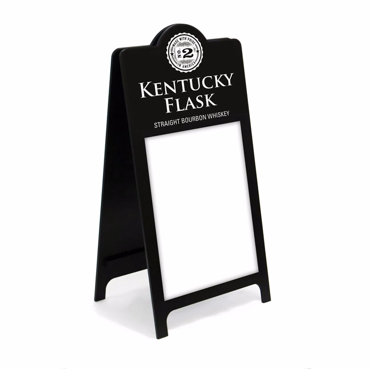 A-frame Wet-Erase Sign w/ Round Top - 24"w x 48"h