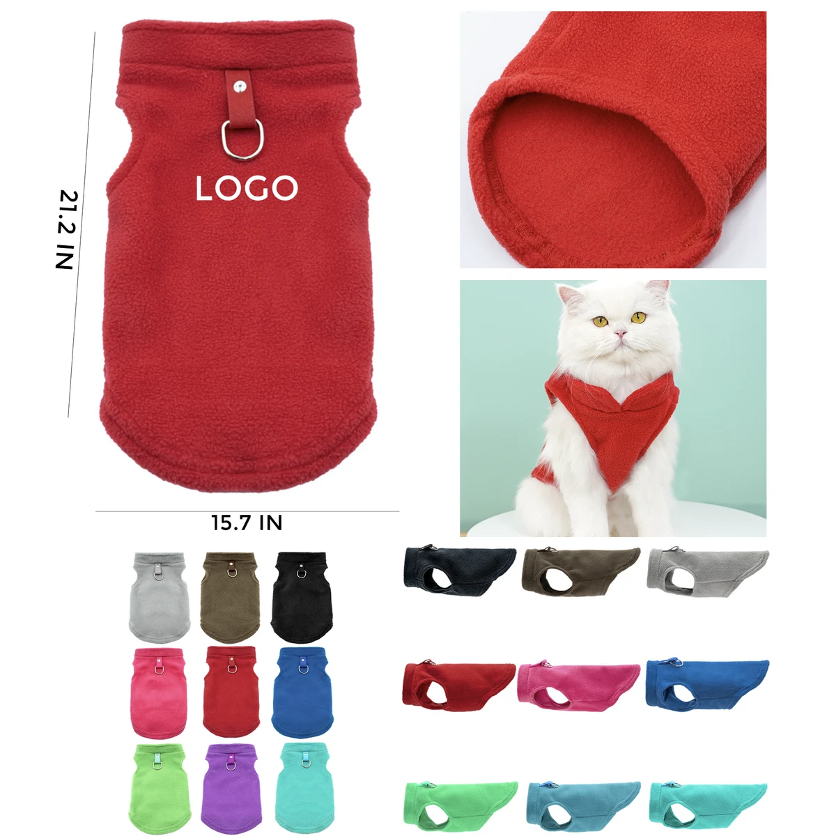 MOQ 10 PCS Versatile Warm Pullover Dog Clothes Pet Sweater Vest 1