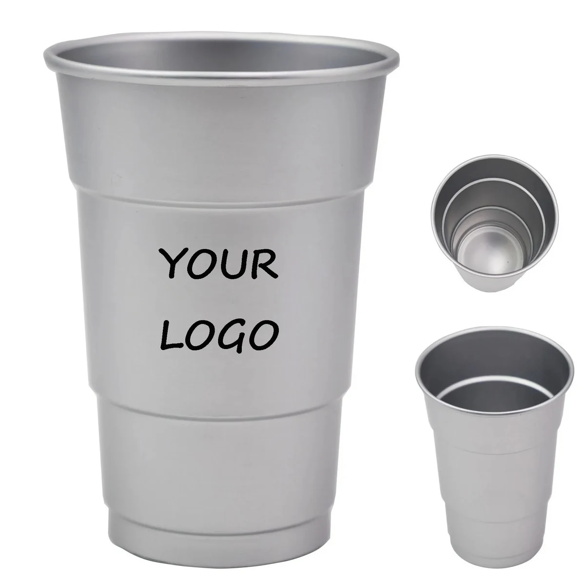 17oz.Reusable Custom Aluminum Stadium Cup 1