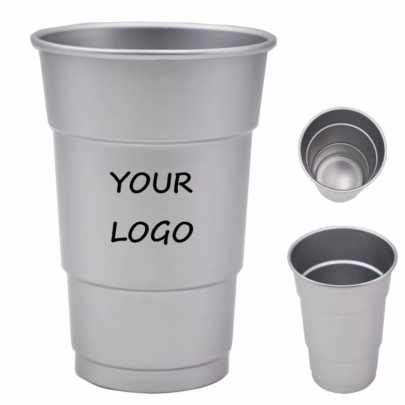 17oz.Reusable Custom Aluminum Stadium Cup