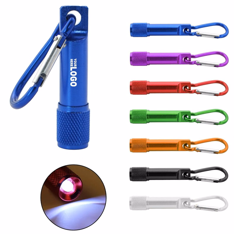 Mini LED Flashlight Keychain With Carabiner