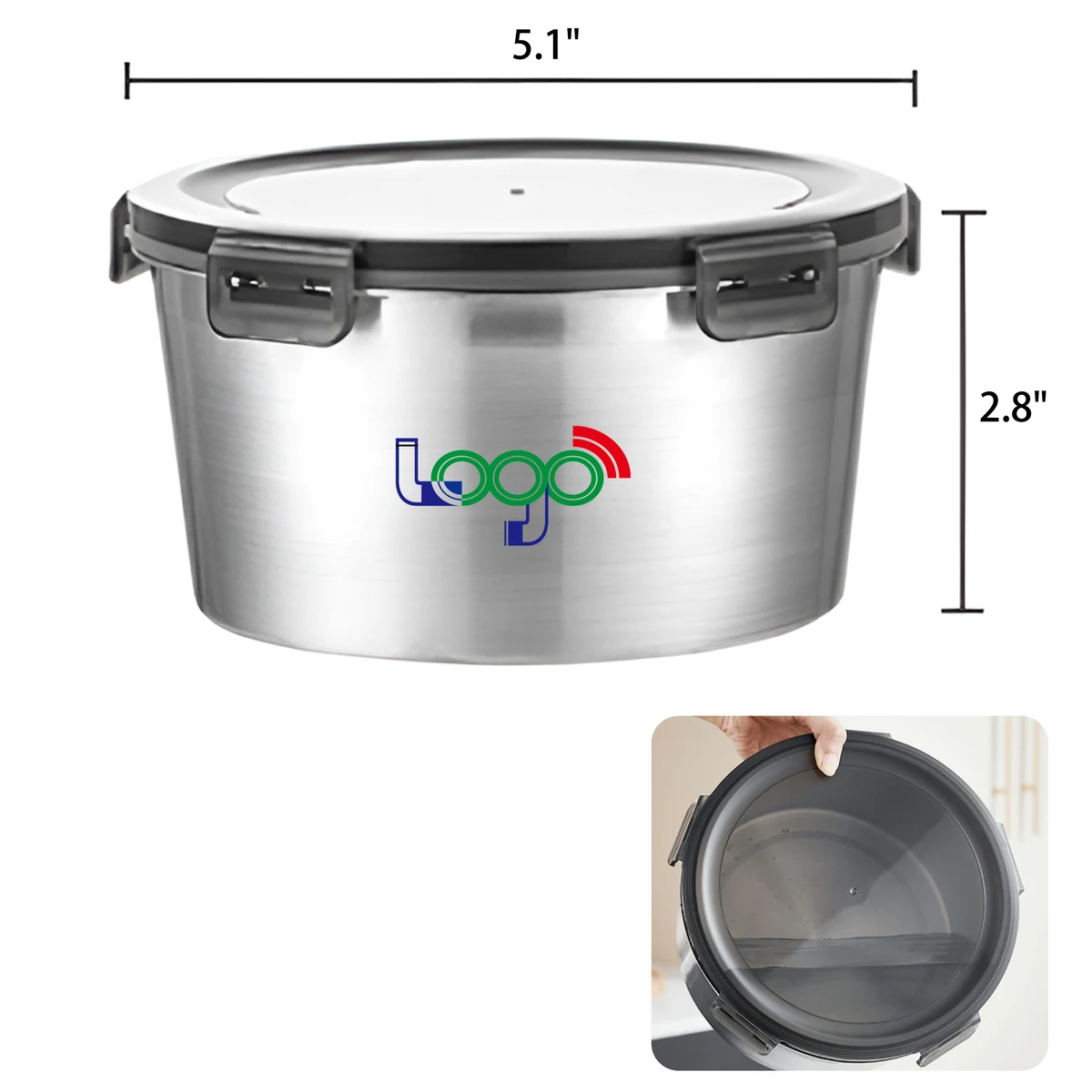 Durable 20 OZ Stainless Steel Food Storage Containers 1