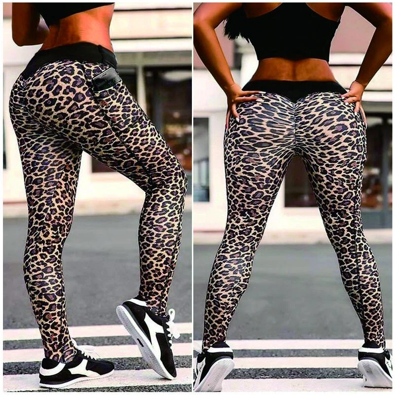 Leopard Print Leggings With 2 pockets 1