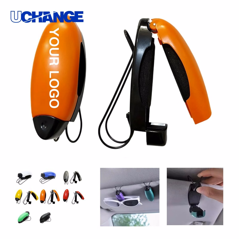 Sun Visor Sunglasses Clip with Scratch Resistant Lining for Vehicle Use