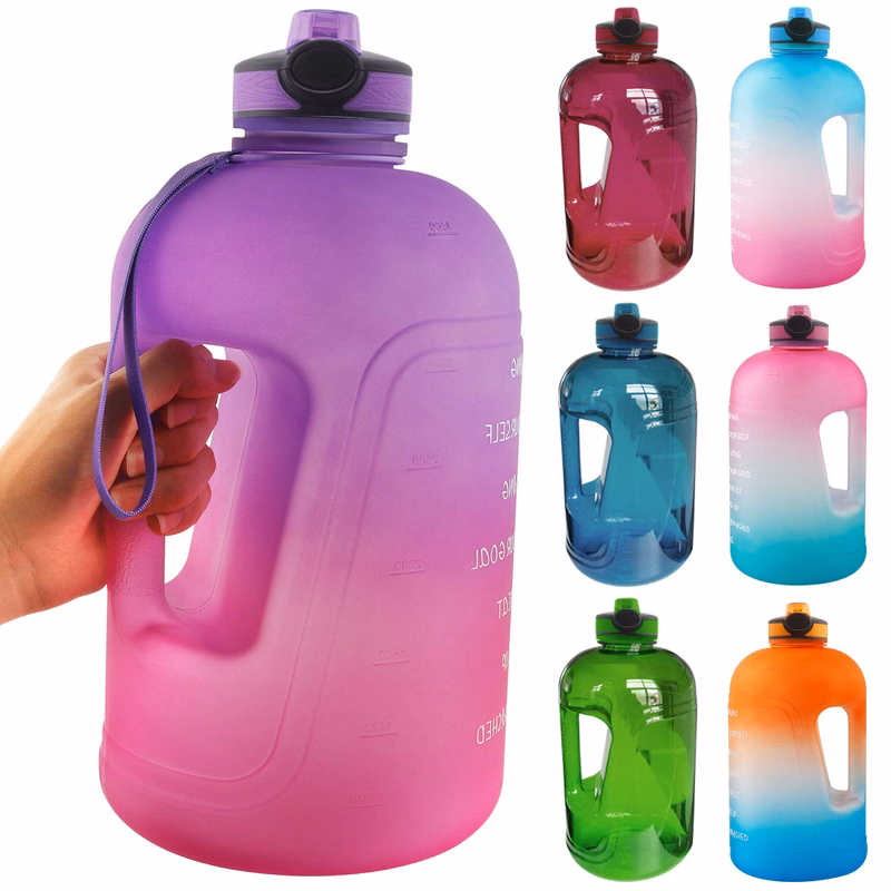 Large 1 Gallon Sports Water Tank Bottles