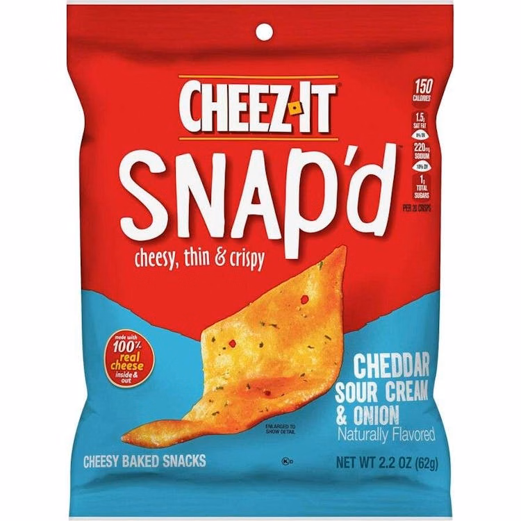 Cheez-It Snap'd Crackers Sour Cream & Onion