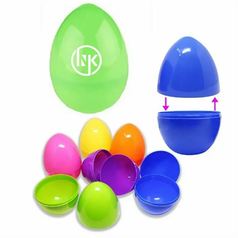 Empty Plastic Easter Eggs with custom logo 1