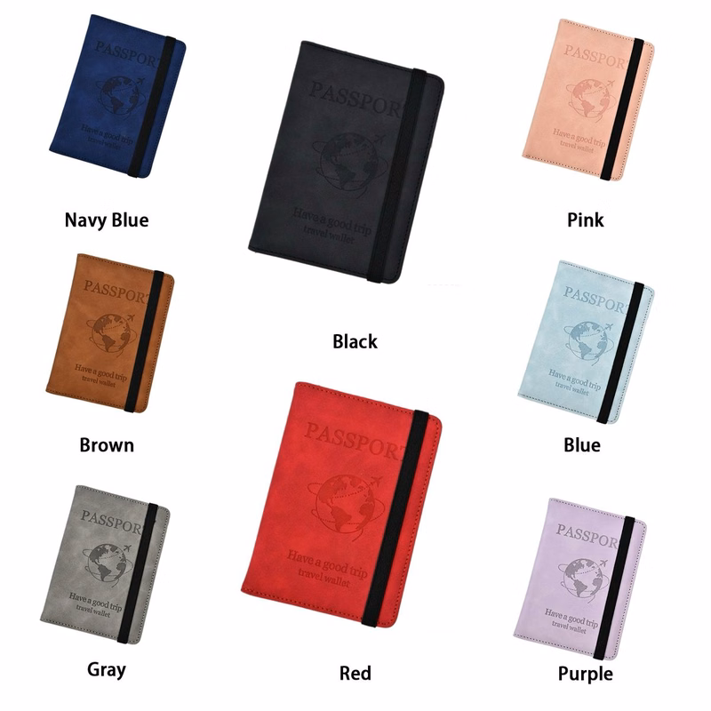PU Leather RFID Passport Holder