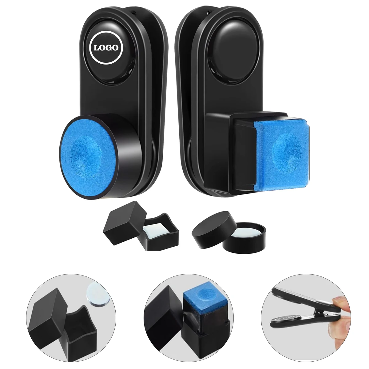 Magnetic Chalk Holder for Billiard Balls 1