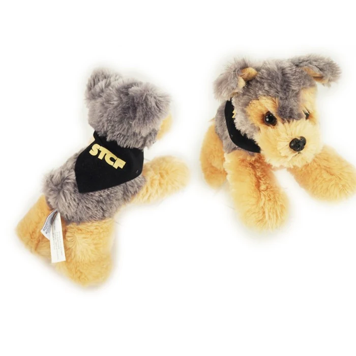 8" Cutie Yorkshire Terrier with bandana and one color imprint 1