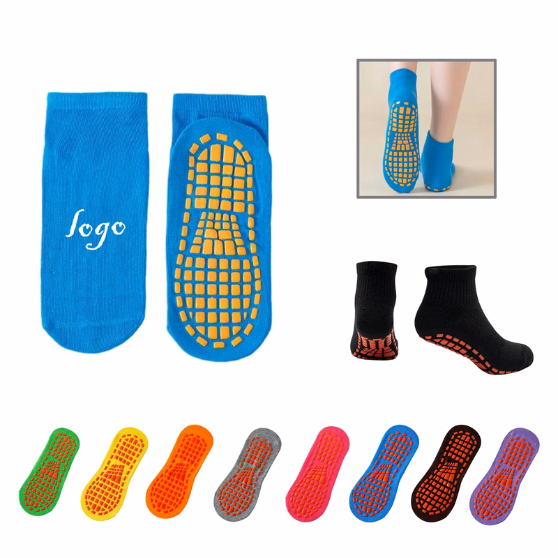 MOQ50 Non-Slip Yoga Trampoline Grip Socks