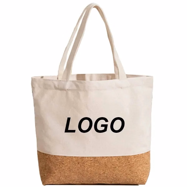 Cork Canvas Tote Shopping Bag