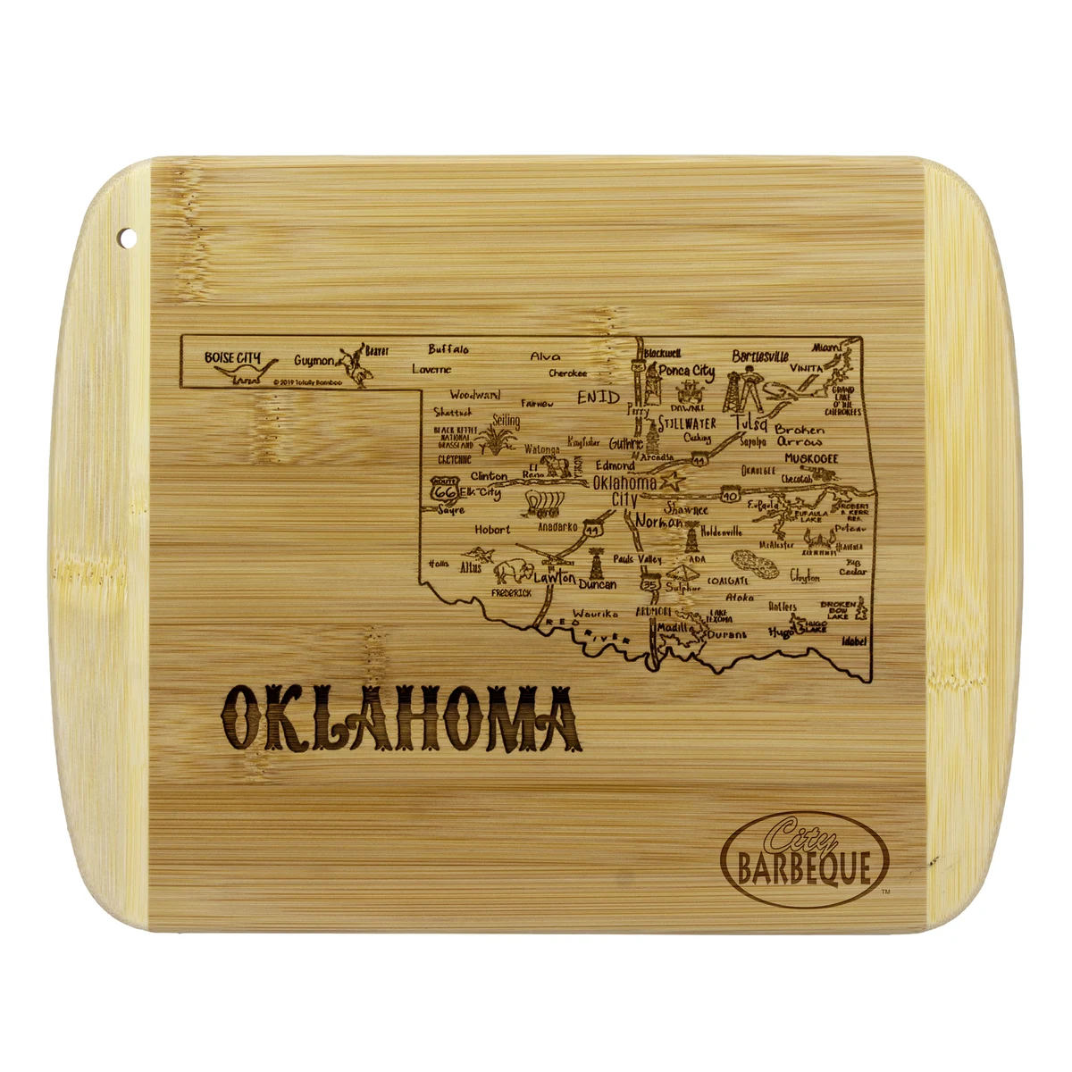 A Slice of Life Oklahoma Serving & Cutting Board 1