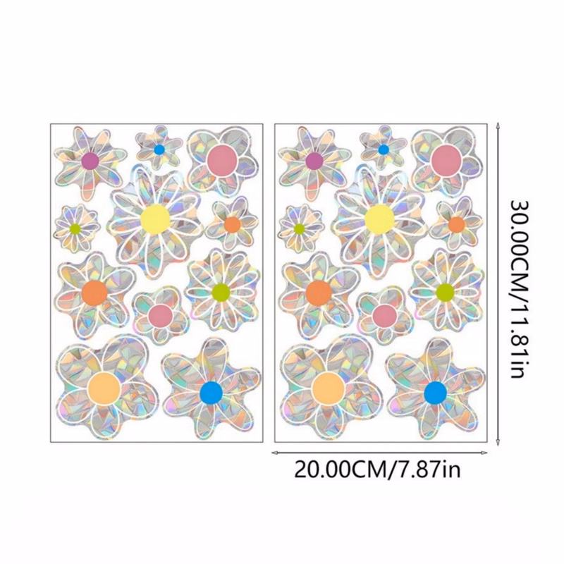 Rainbow Static Stained Glass Stickers
