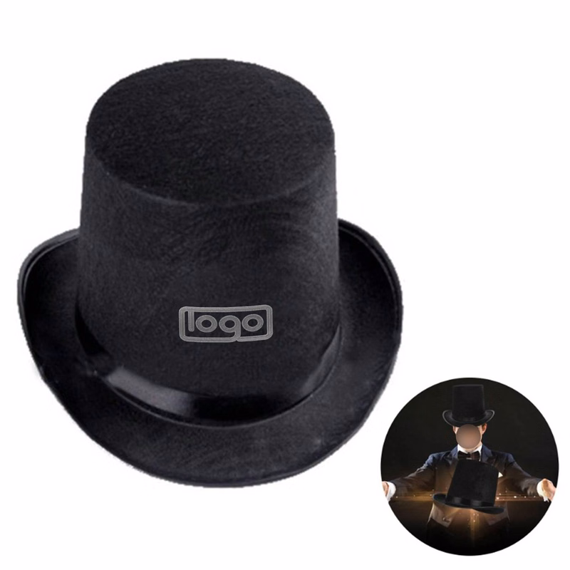 Black Felt Magician Hat