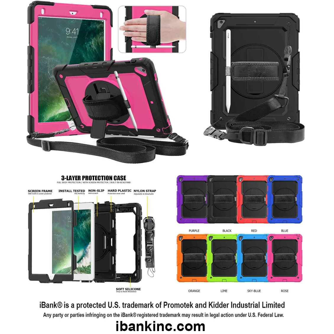 iBank ® Shockproof Case for iPad Air 13 Inch M3 2025 & M2 2024 1
