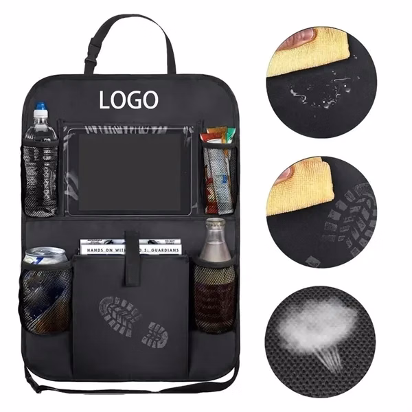 Backseat Car Organizer, Kick Mats Back Seat Protector with T