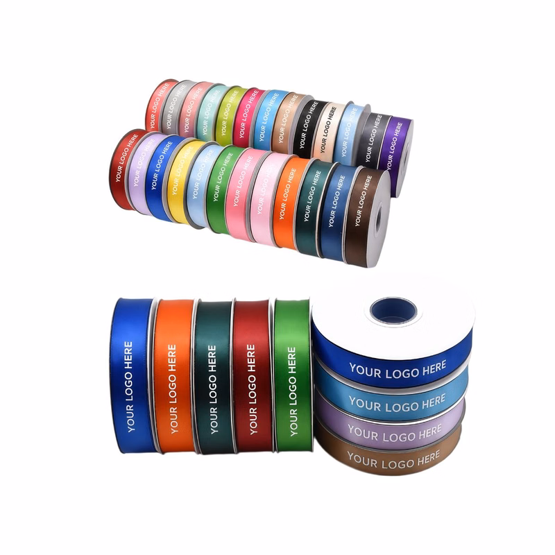 2 Rolls Rainbow Satin Ribbon 100 Yard 0.79in MOQ