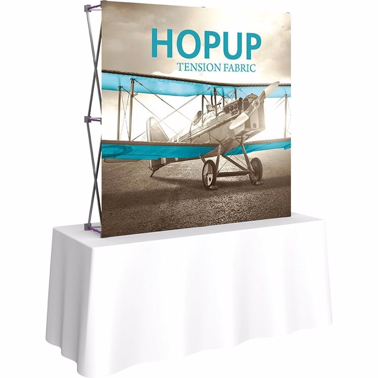 Hopup 5ft Straight Tabletop Display & Tension Fabric Graphic