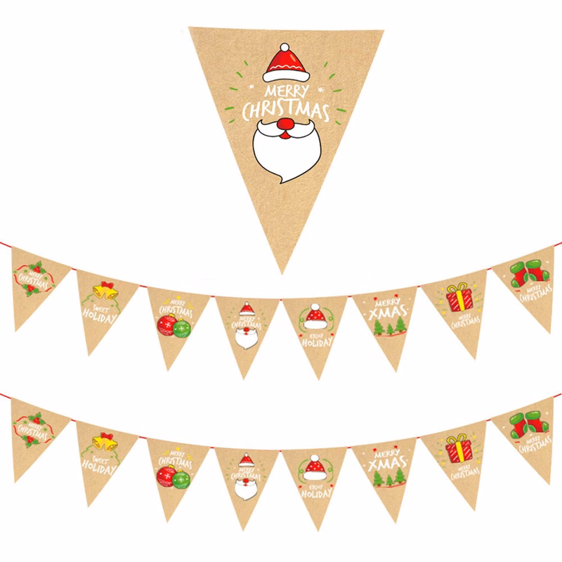Decorative Christmas Banner Pennant