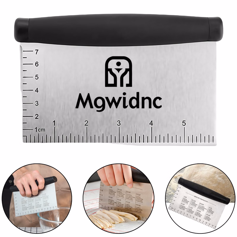 Stainless Steel Dough Cutter with Measurement Marks