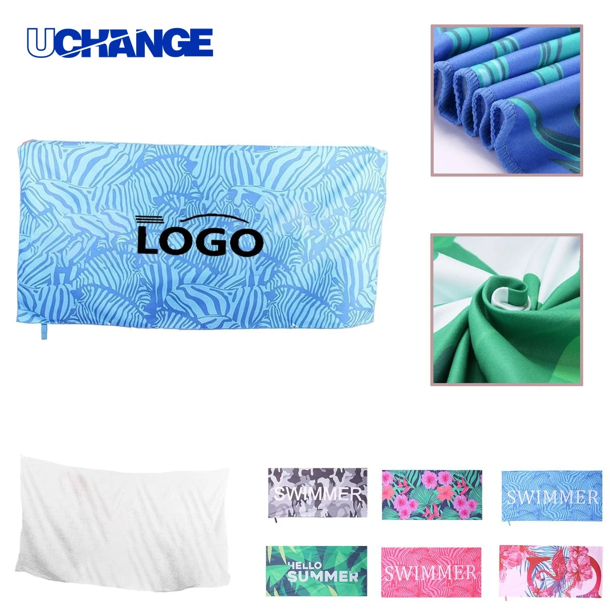 Custom Quick-Dry Microfiber Beach Towel 1