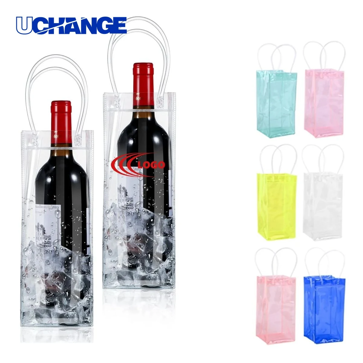 Collapsible Clear Wine Pouch for Travel 1
