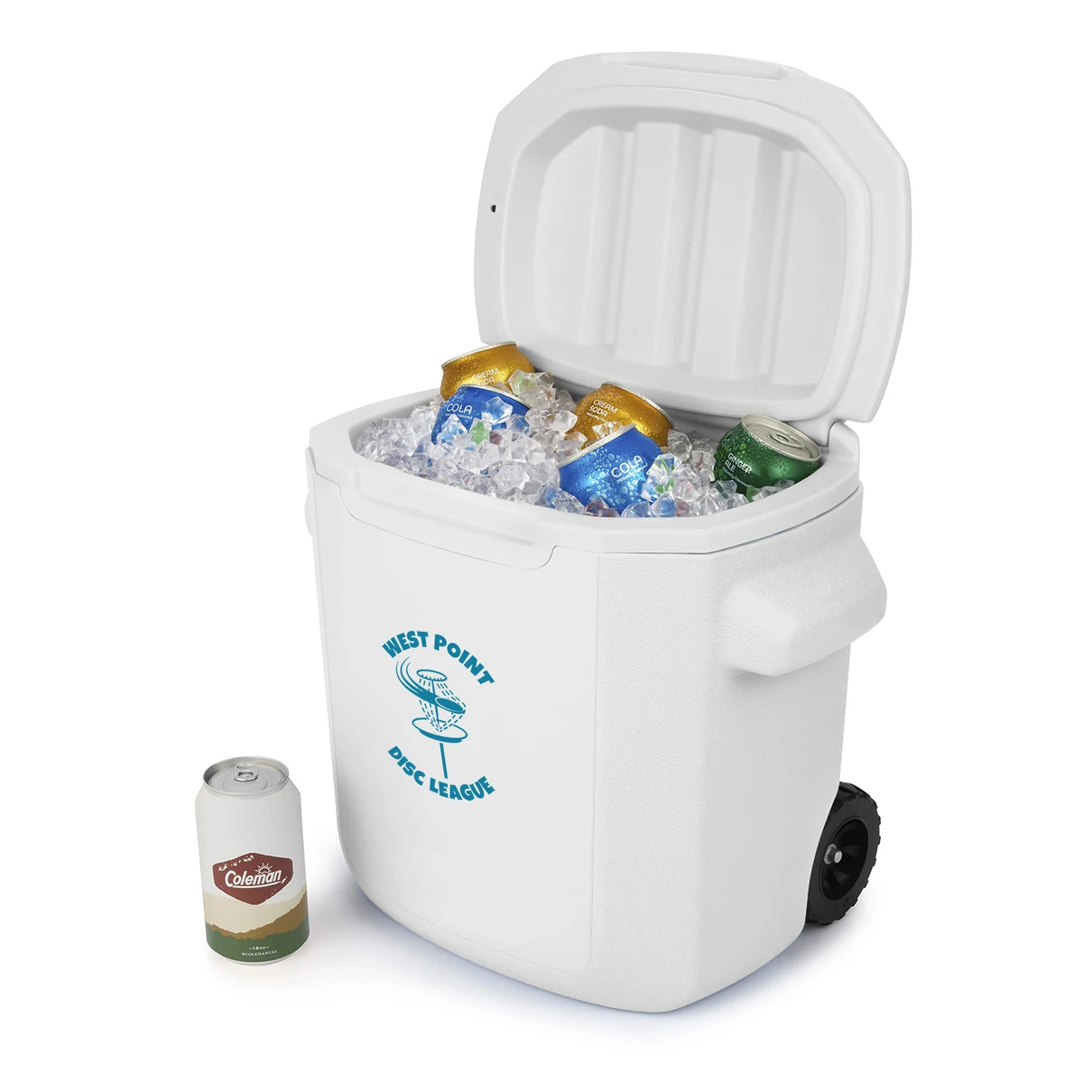 Coleman® 28 Qt. Wheeled Cooler 1