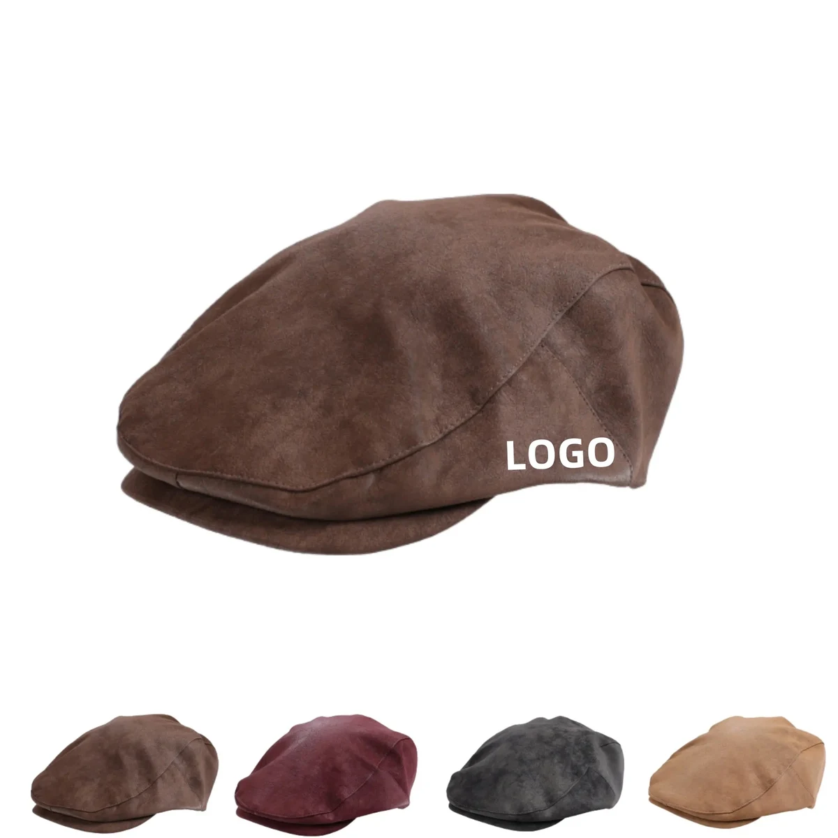 Unisex Beret Hat Artistic Flat Round Cap For Autumn Winter 1