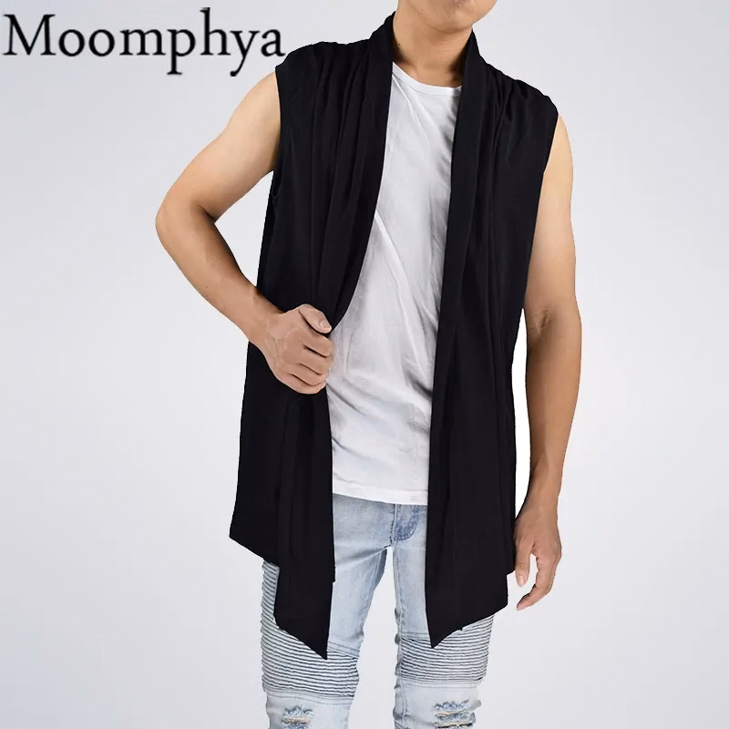 Men's Sleeveless Shawl Collar Cardigan