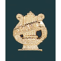 Band Metal Chenille Letter Insignia Pin