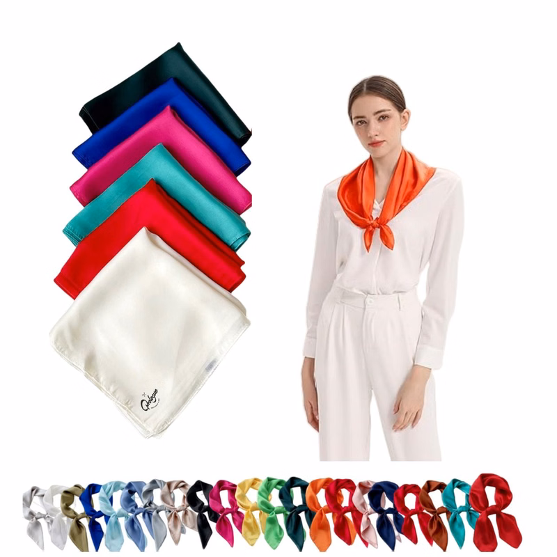 Lightweight Silk Like Bandana Neck Scarf