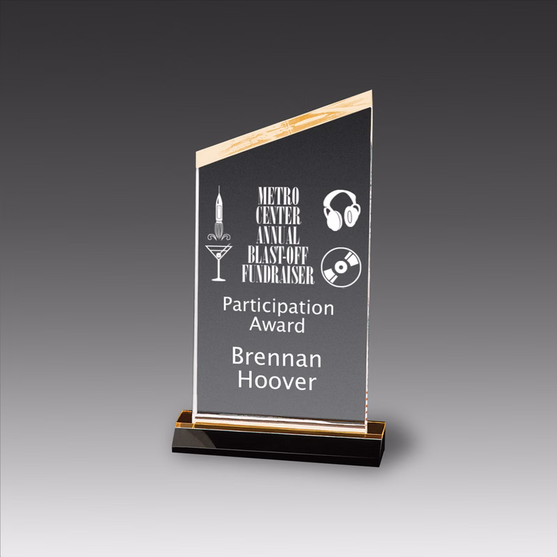5.5" x 9" Reflections Beveled Peak Award