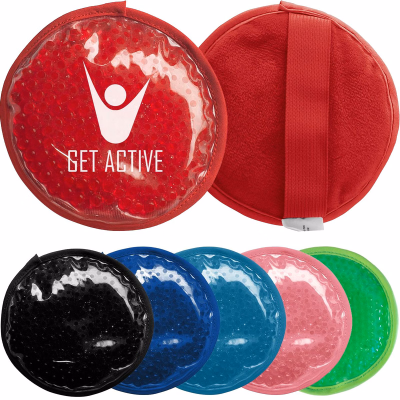 Hot/Cold Plush Gel Bead Packs - Round