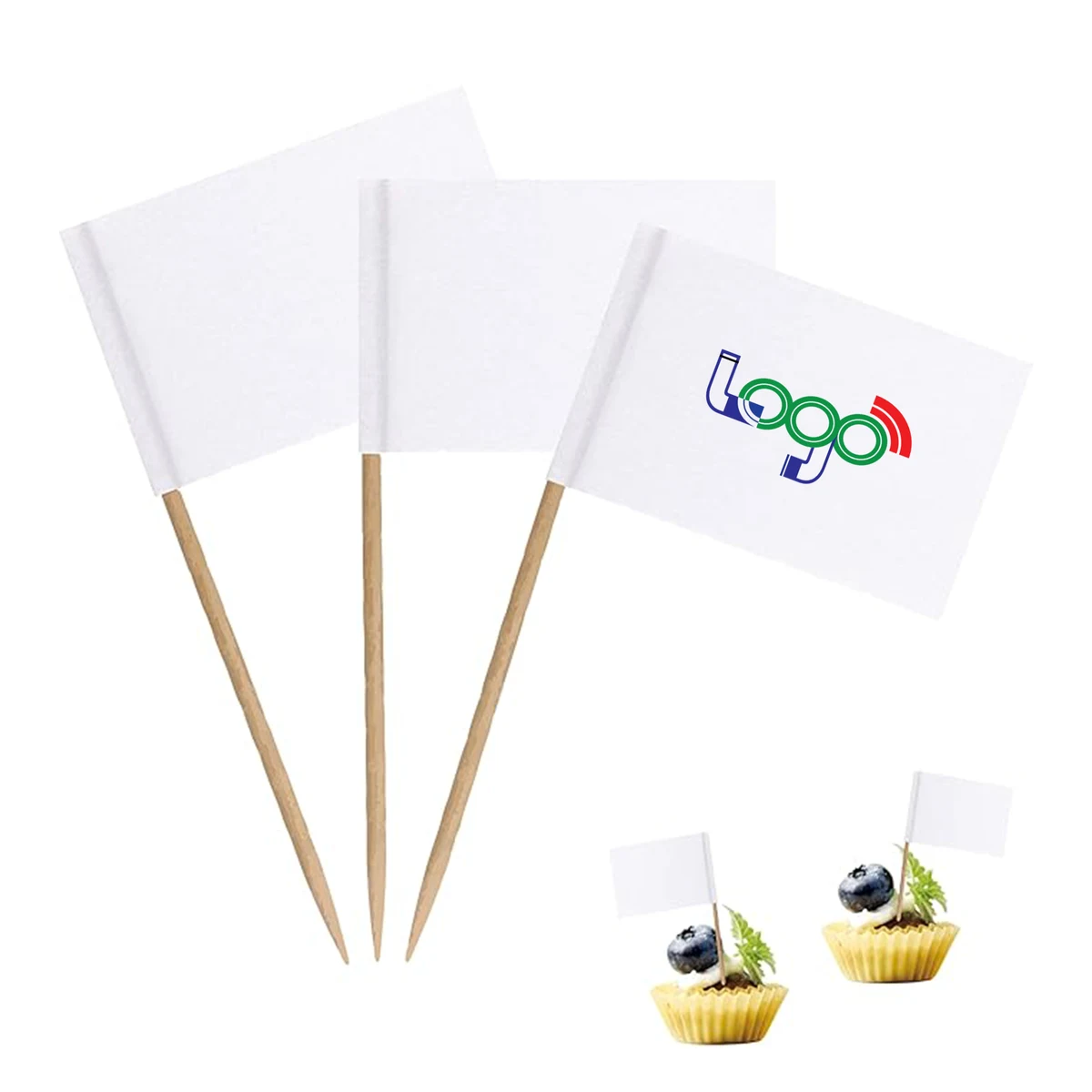 Flag Toothpick Food Label MOQ100 1
