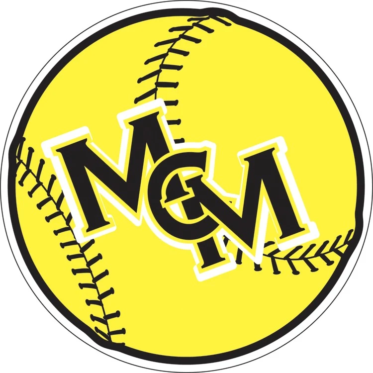 Custom 5.75" Diameter Circle Softball Car Magnet 1