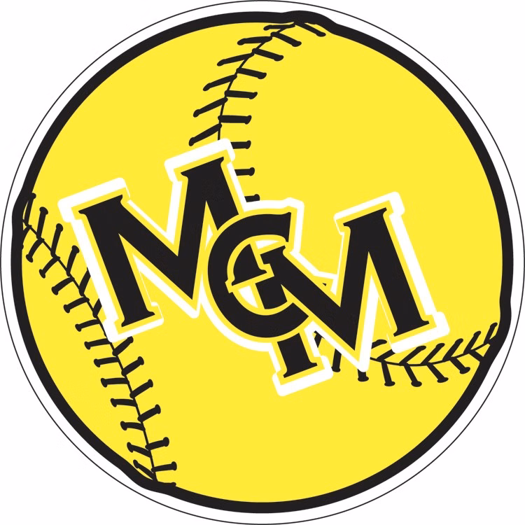 Custom 5.75" Diameter Circle Softball Car Magnet