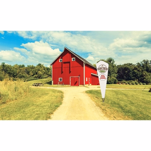 Scoop Style Flip Flag 3.6' x 12.5'